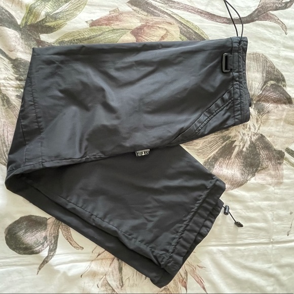 VINTAGE 90s NYLON LONG ALINE SKIRT - Picture 2 of 5